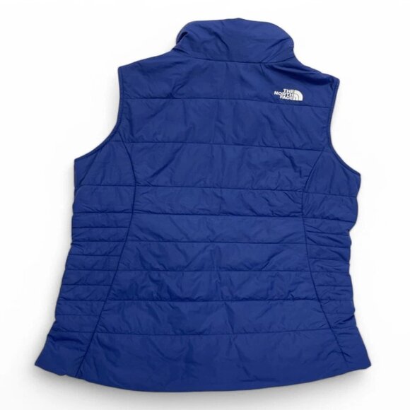 The North Face Blue Explore Vest Jacket Quilted Puffer Pockets Girls Youth XL 18 - Picture 4 of 9